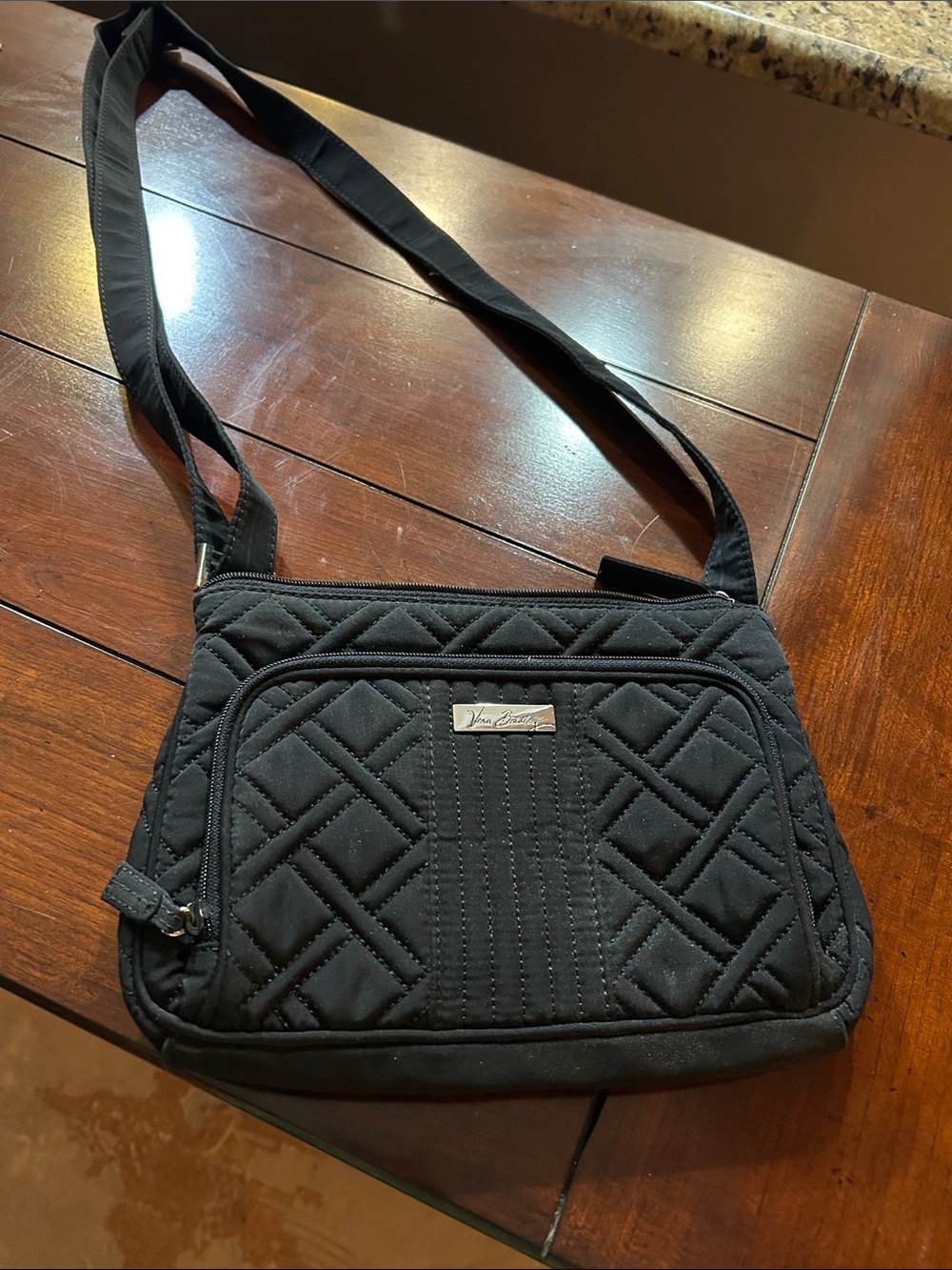 Vera Bradley Quilted Black Crossbody Bag